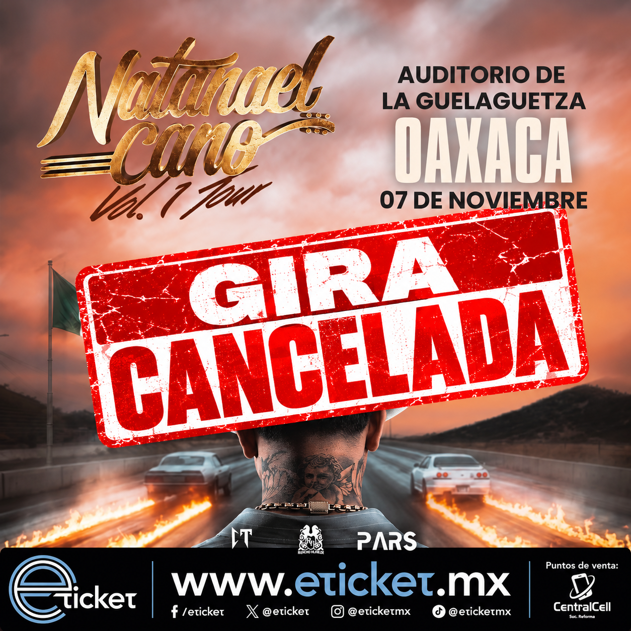 Natanael Cano cancela concierto en Oaxaca y el resto de su gira por motivos de salud